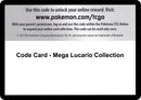 Image for Code Card - Mega Lucario Collection (XY - Furious Fists) - Pokemon