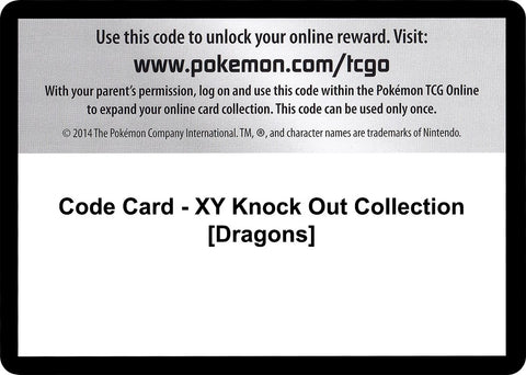 Image for Code Card - XY Knock Out Collection [Dragons] (XY - Furious Fists) - Pokemon
