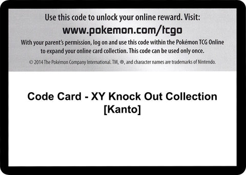 Image for Code Card - XY Knock Out Collection [Kanto] (XY - Furious Fists) - Pokemon