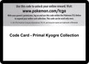 Image for Code Card - Primal Kyogre Collection (XY - Primal Clash) - Pokemon