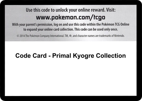 Image for Code Card - Primal Kyogre Collection (XY - Primal Clash) - Pokemon