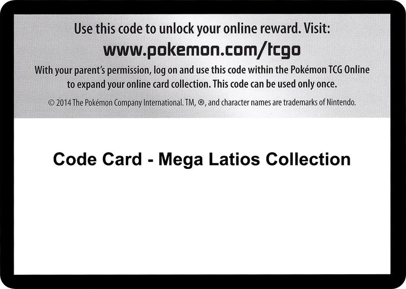 Image for Code Card - Mega Latios Collection (XY - Roaring Skies) (ROS) - Pokemon