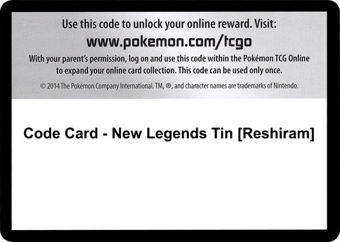 Image for Code Card - New Legends Tin [Reshiram] - Pokemon