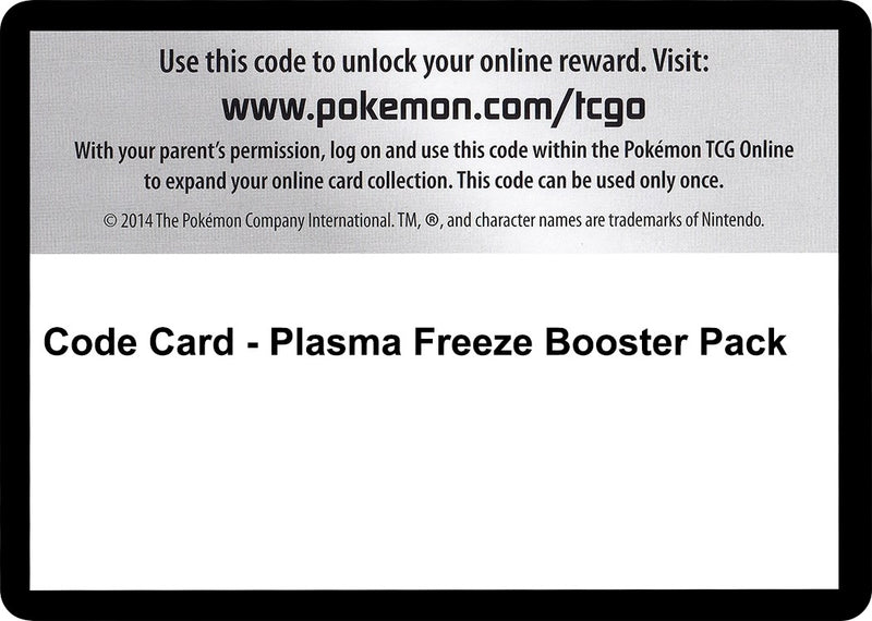 Image for Code Card - Plasma Freeze Booster Pack (Plasma Freeze) (PLF) - Pokemon