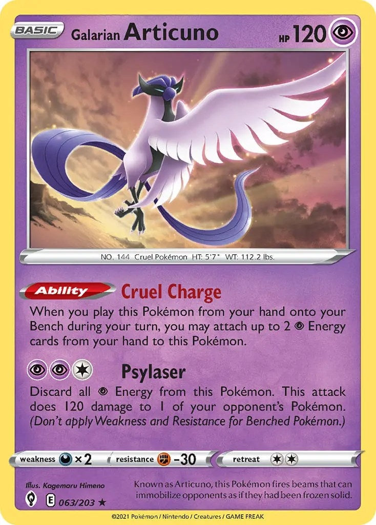 Image for Galarian Articuno (063/203) - Pokemon