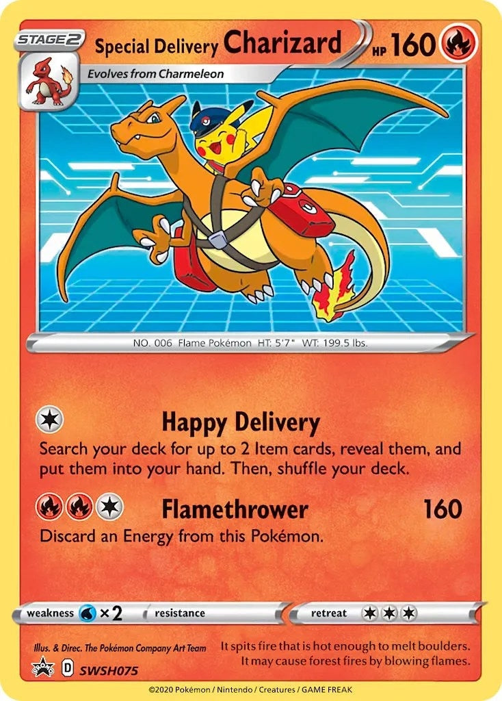 Image for Special Delivery Charizard - SWSH075 (SWSH075) (SWSH: Sword & Shield Promo Cards) (SWSD) - Pokemon