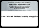 Image for Code Card - XY Trainer Kit: Bisharp & Wigglytuff (XY Trainer Kit: Bisharp & Wigglytuff) (PR) - Pokemon