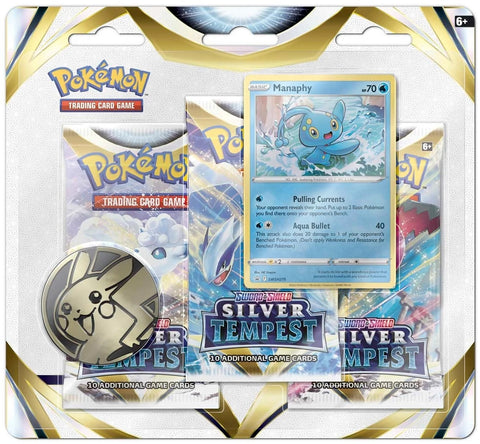 Image for Silver Tempest 3 Pack Blister [Manaphy] - Pokemon