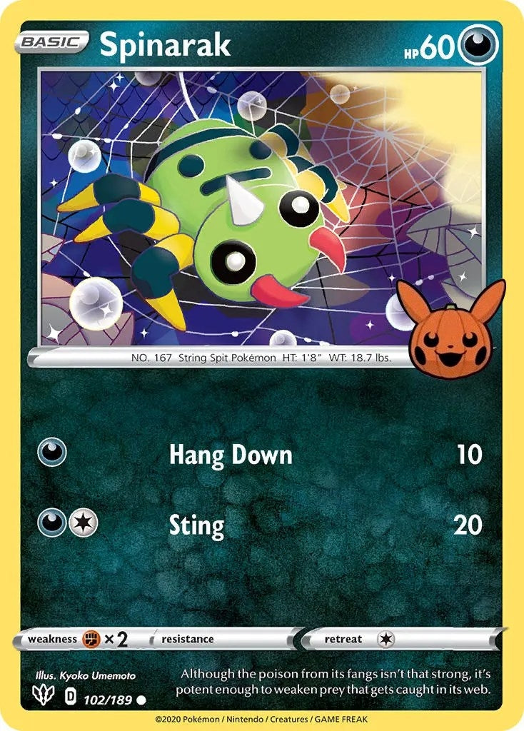 Image for Spinarak (102/189) (Trick or Trade BOOster Bundle) (TTBB) - Pokemon