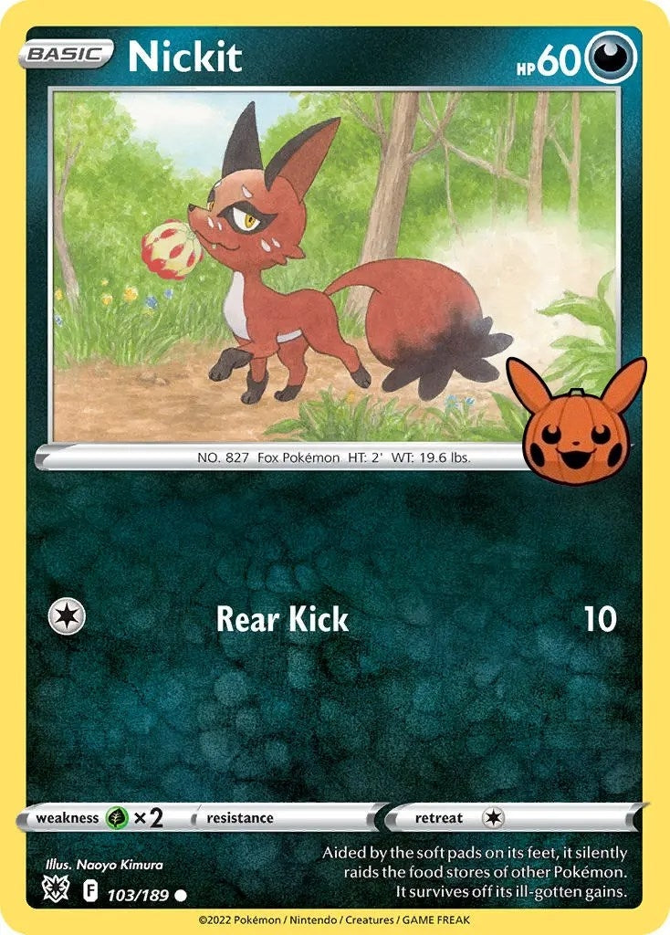 Image for Nickit (103/189) (Trick or Trade BOOster Bundle) (TTBB) - Pokemon