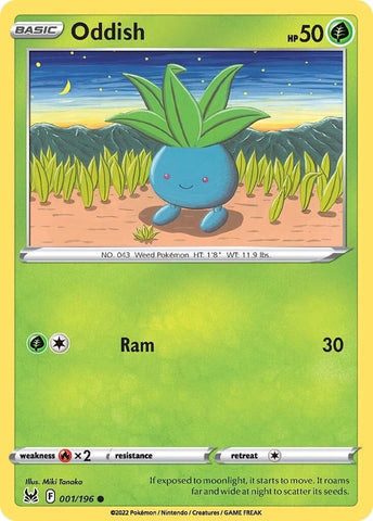 Image for Oddish (001/196) (SWSH11: Lost Origin) - Pokemon