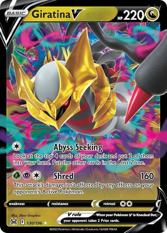 Giratina V (130/196) (SWSH11: Lost Origin) Pokemon