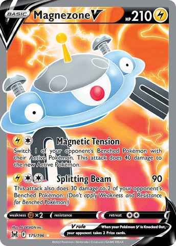 Magnezone V (Full Art) (175/196) (SWSH11: Lost Origin) (SWSH11) Pokemon