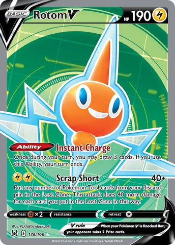 Rotom V (Full Art) (176/196) (SWSH11: Lost Origin) Pokemon
