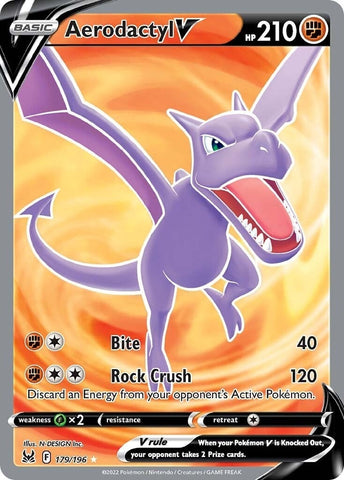 Aerodactyl V (Full Art) (179/196) (SWSH11: Lost Origin) (SWSH11) Pokemon