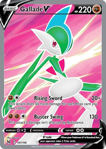 Gallade V (Full Art) (181/196) (SWSH11: Lost Origin) (SWSH11) Pokemon