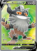 Galarian Perrserker V (Full Art) (183/196) (SWSH11: Lost Origin) (SWSH11) Pokemon