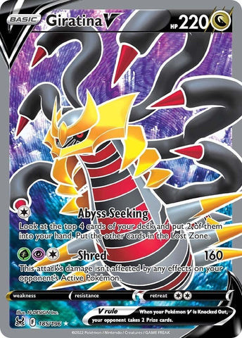Giratina V (Full Art) (185/196) (SWSH11: Lost Origin) (SWSH11) Pokemon
