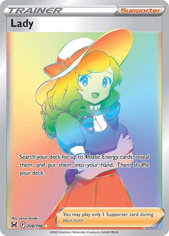 Lady (Secret) (208/196) (SWSH11: Lost Origin) (SWSH11) Pokemon