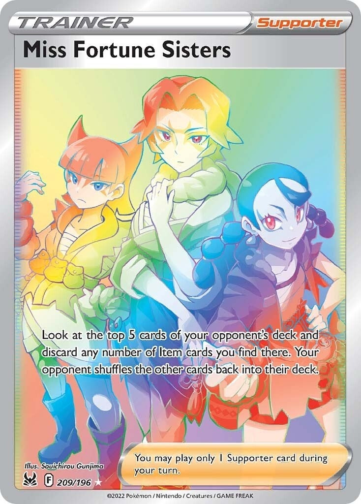 Miss Fortune Sisters (Secret) (209/196) (SWSH11: Lost Origin) (SWSH11) Pokemon