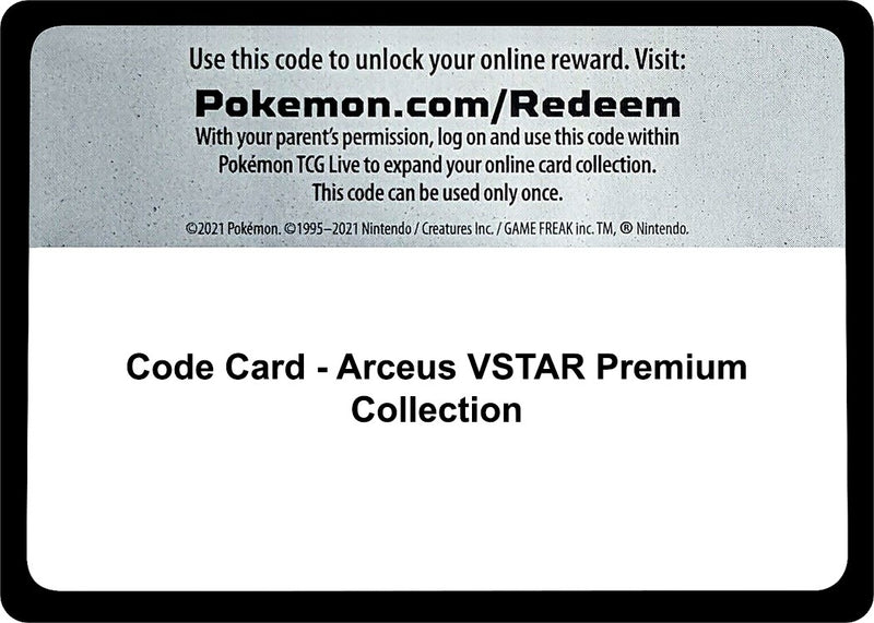 Image for Code Card - Arceus VSTAR Premium Collection (SWSH11: Lost Origin) (SWSH11) - Pokemon