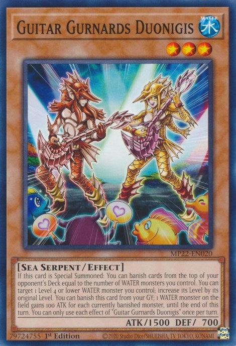 Guitar Gurnards Duonigis (MP22-EN020) (2022 Tin of the Pharaoh's Gods) YuGiOh