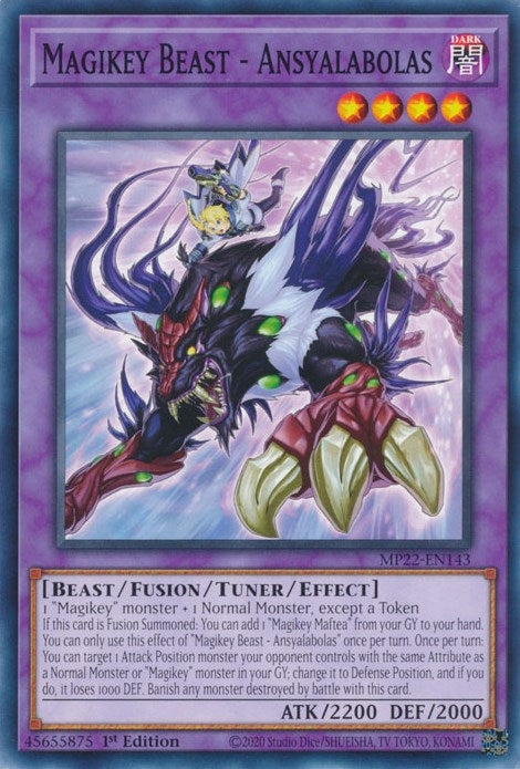 Magikey Beast - Ansyalabolas (MP22-EN143) (2022 Tin of the Pharaoh's Gods) YuGiOh