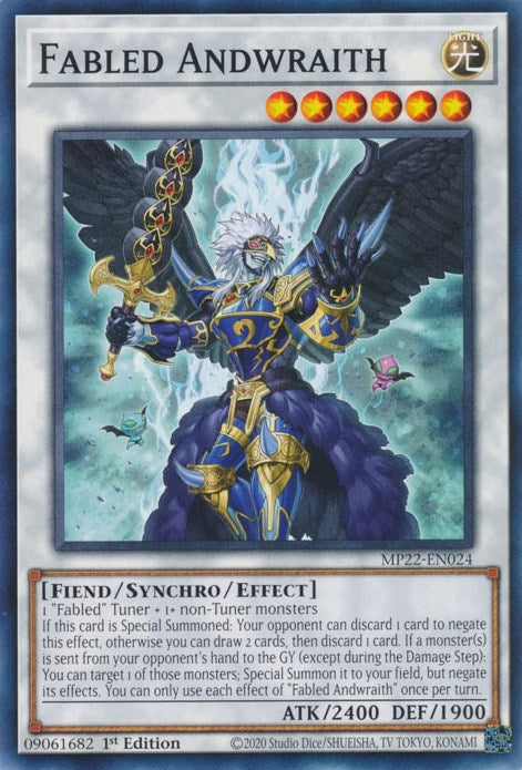 Fabled Andwraith (MP22-EN024) (2022 Tin of the Pharaoh's Gods) YuGiOh
