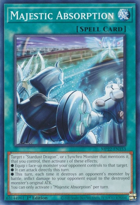 Majestic Absorption (MP22-EN153) (2022 Tin of the Pharaoh's Gods) YuGiOh