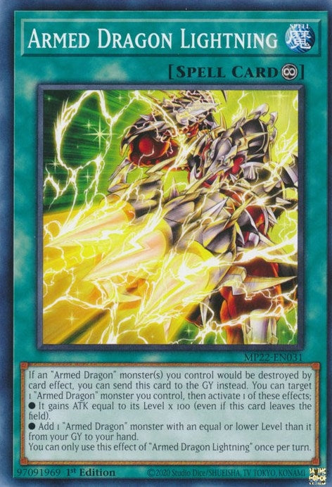 Armed Dragon Lightning (MP22-EN031) (2022 Tin of the Pharaoh's Gods) YuGiOh