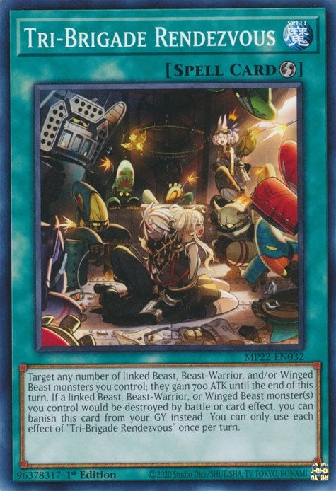 Tri-Brigade Rendezvous (MP22-EN032) (2022 Tin of the Pharaoh's Gods) YuGiOh