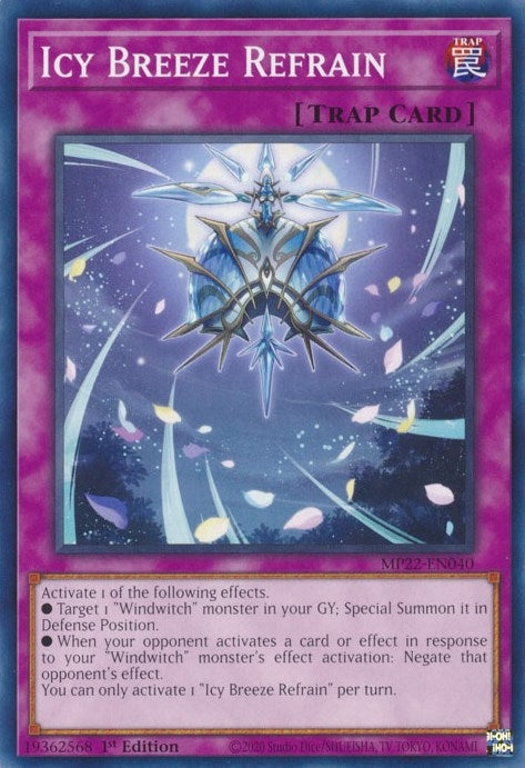 Icy Breeze Refrain (MP22-EN040) (2022 Tin of the Pharaoh's Gods) YuGiOh