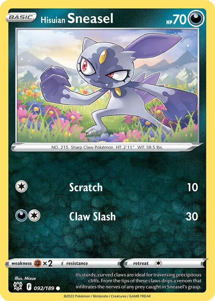 Image for Hisuian Sneasel - 092/189 (Cosmos Holo) (092/189) - Pokemon