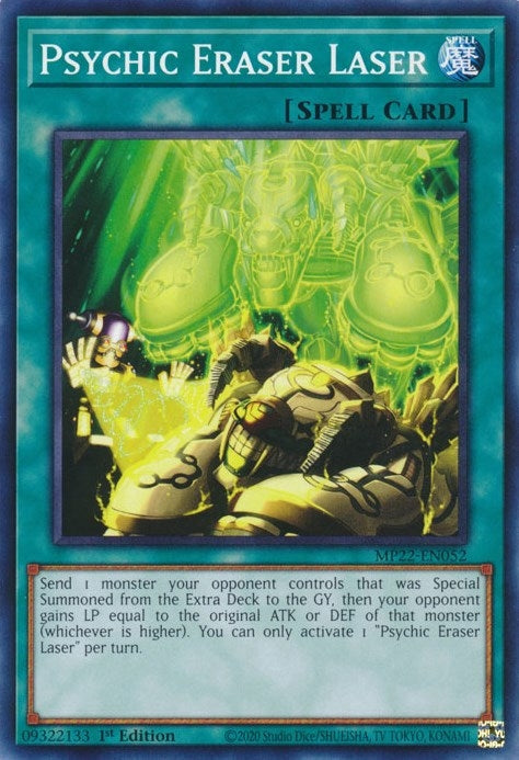 Psychic Eraser Laser (MP22-EN052) (2022 Tin of the Pharaoh's Gods) YuGiOh