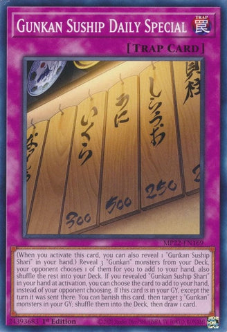 Gunkan Suship Daily Special (MP22-EN169) (2022 Tin of the Pharaoh's Gods) YuGiOh