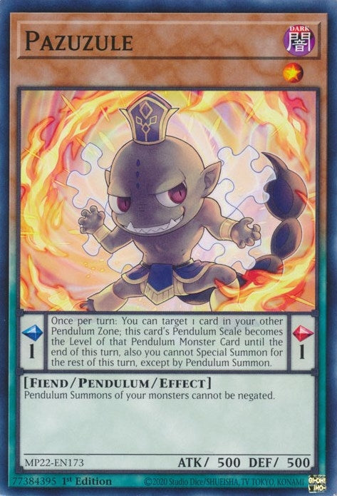 Pazuzule (MP22-EN173) (2022 Tin of the Pharaoh's Gods) YuGiOh