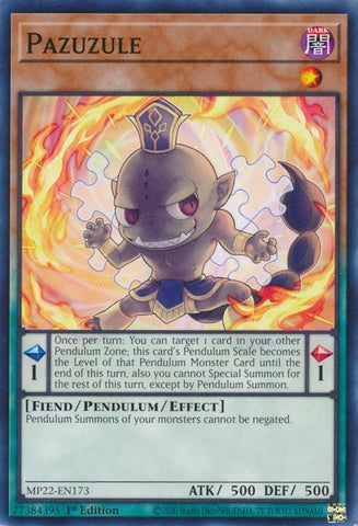 Pazuzule (MP22-EN173) (2022 Tin of the Pharaoh's Gods) YuGiOh