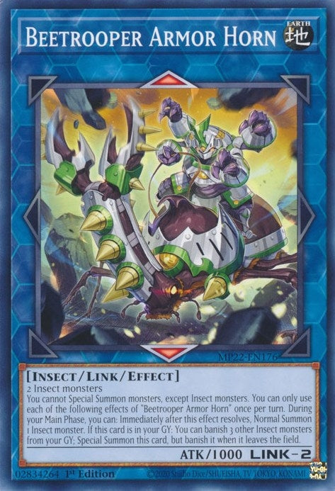 Beetrooper Armor Horn (MP22-EN176) (2022 Tin of the Pharaoh's Gods) YuGiOh
