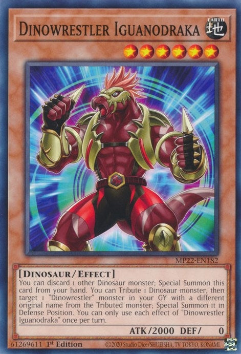 Dinowrestler Iguanodraka (MP22-EN182) (2022 Tin of the Pharaoh's Gods) YuGiOh