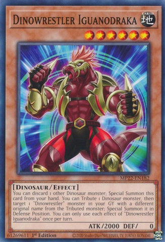 Dinowrestler Iguanodraka (MP22-EN182) (2022 Tin of the Pharaoh's Gods) YuGiOh