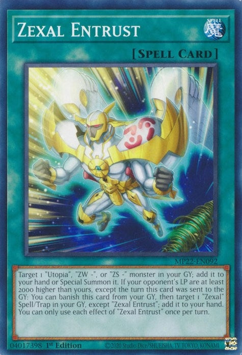 Zexal Entrust (MP22-EN092) (2022 Tin of the Pharaoh's Gods) YuGiOh