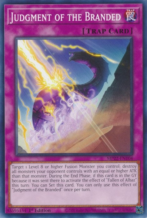 Judgment of the Branded (MP22-EN104) (2022 Tin of the Pharaoh's Gods) YuGiOh