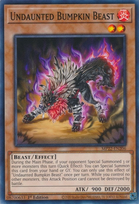 Undaunted Bumpkin Beast (MP22-EN206) (2022 Tin of the Pharaoh's Gods) YuGiOh