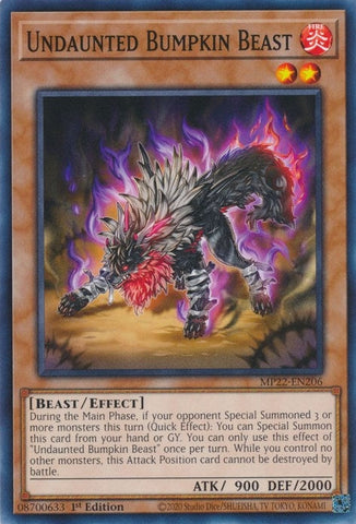 Undaunted Bumpkin Beast (MP22-EN206) (2022 Tin of the Pharaoh's Gods) YuGiOh