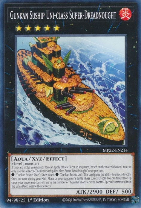 Gunkan Suship Uni-class Super-Dreadnought (MP22-EN214) (2022 Tin of the Pharaoh's Gods) YuGiOh