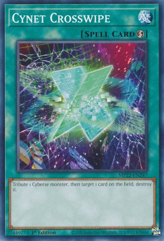 Cynet Crosswipe (MP22-EN247) (2022 Tin of the Pharaoh's Gods) YuGiOh