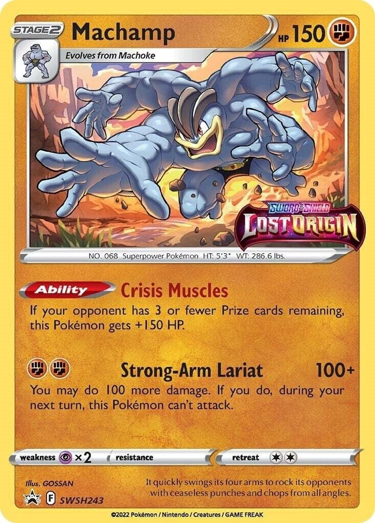 Machamp - SWSH243 (Prerelease) (SWSH243) (SWSH: Sword & Shield Promo Cards) (SWSD) Pokemon