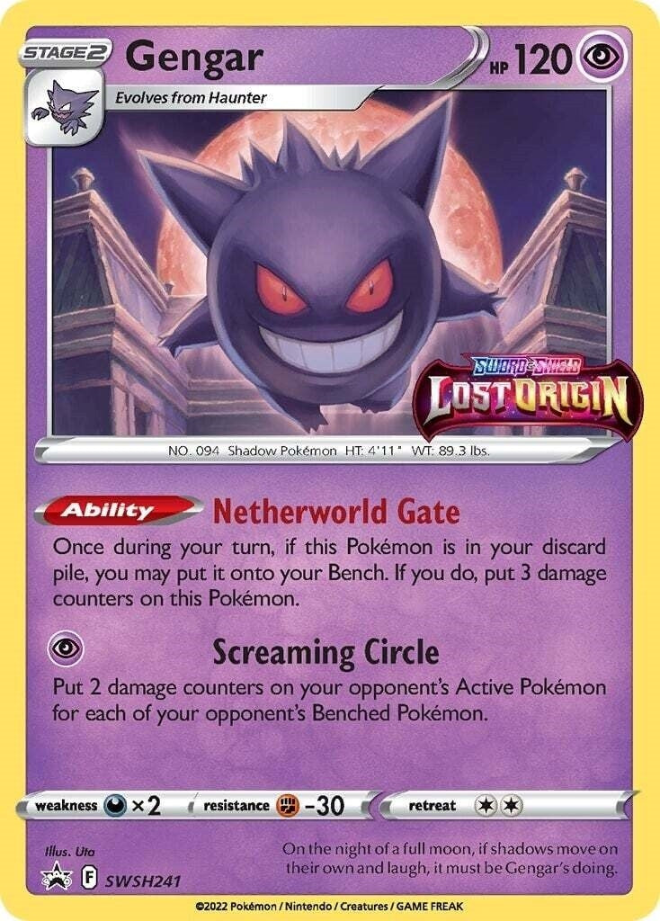 Image for Gengar - SWSH241 (Prerelease) (SWSH241) (SWSH: Sword & Shield Promo Cards) (SWSD) - Pokemon