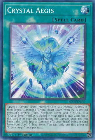 Crystal Aegis (SDCB-EN017) (Structure Deck: Legend of the Crystal Beasts) YuGiOh