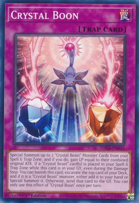 Crystal Boon (SDCB-EN032) (Structure Deck: Legend of the Crystal Beasts) YuGiOh